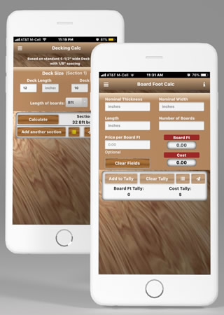 WoodMaster Woodworking app for iPhone Android and iPad 