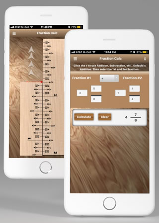 Woodworking app Fraction Calculator