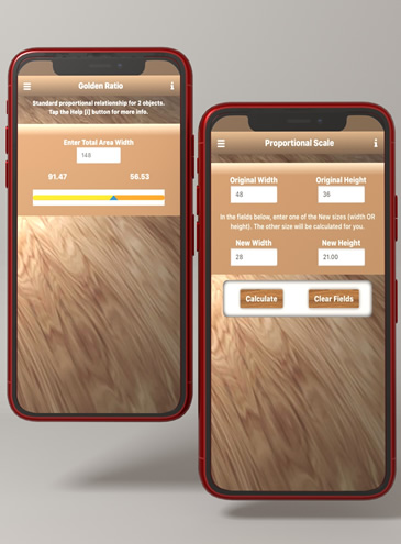 Woodworking Proportional Scale and Woodworking Golden Rule
