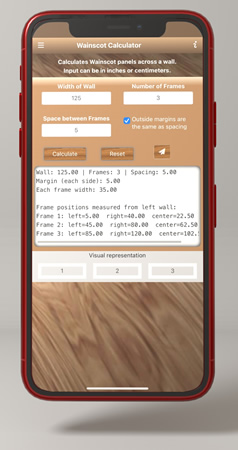 Wainscoting Panels App for iPhone and Android
