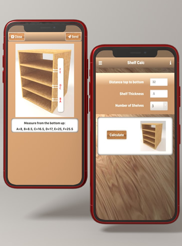 Woodworking Shelf Calculator app